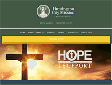 Tablet Screenshot of huntingtoncitymission.org